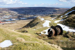 
Coity Quarry winding drum, Blaenavon, March 2010